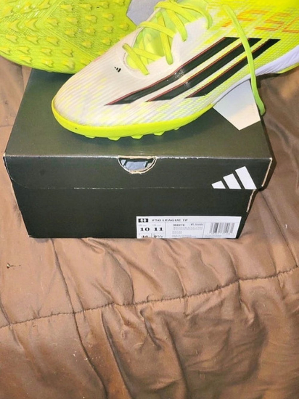 adidas Adizero Prime SP Athletic Shoes Green & White US 10.5 Like New